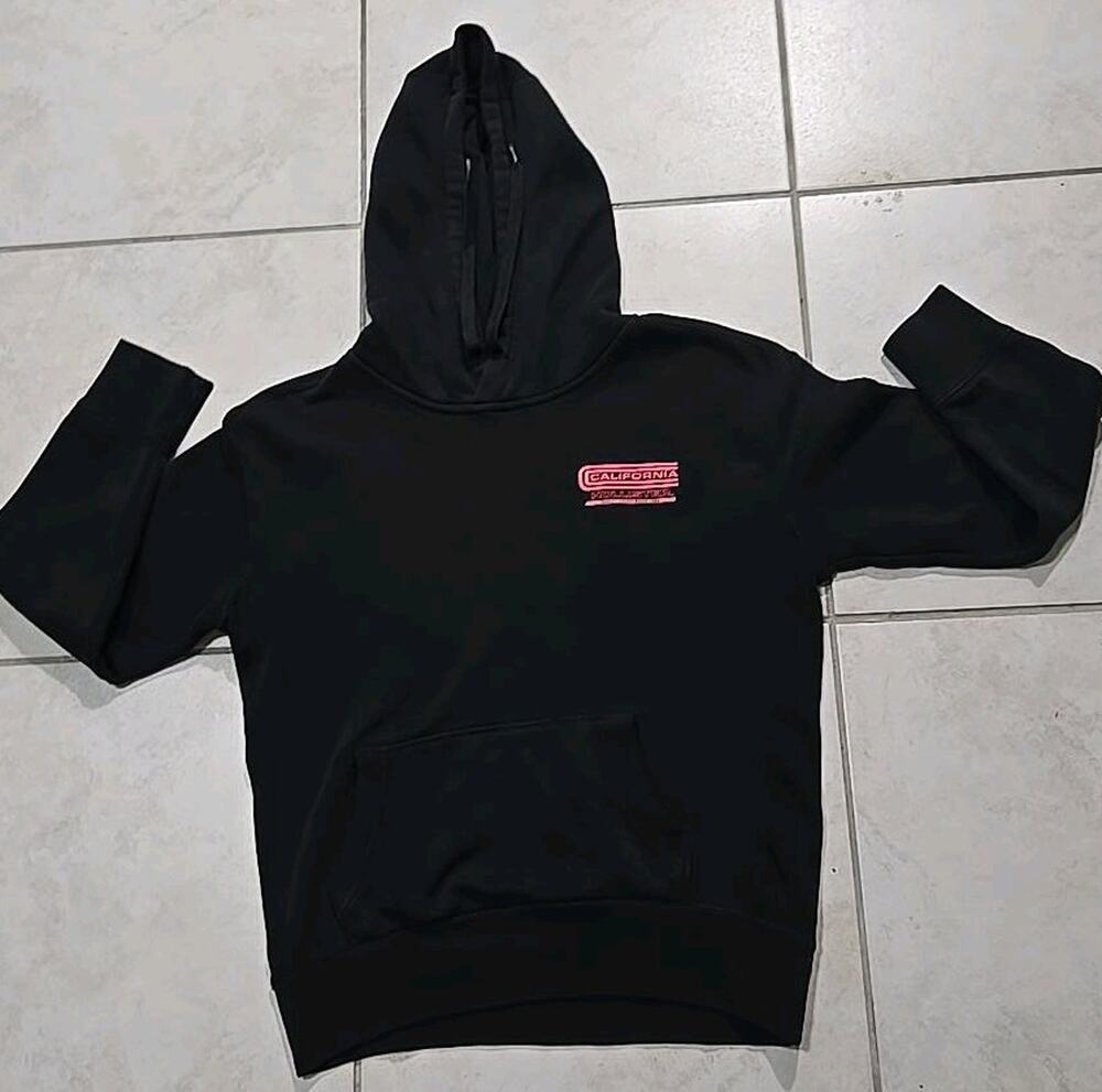 Hollister California Women's XS Black Hoodie Southern California Moon Graphic